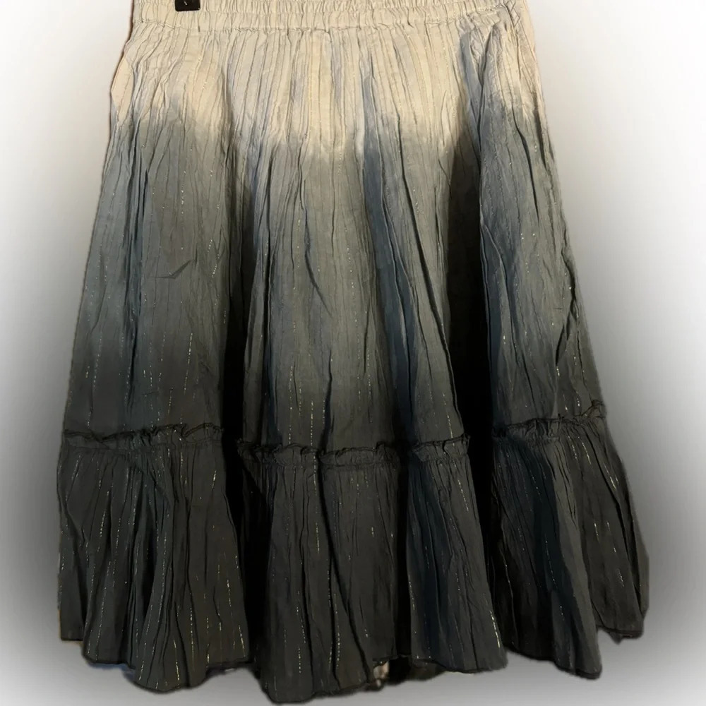 Chaudry Pleated Ombre Skirt